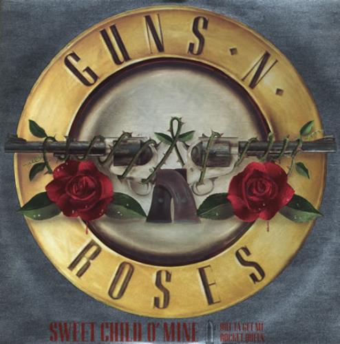 Guns N Roses Sweet Child O' Mine - Metallic Sleeve UK 12
